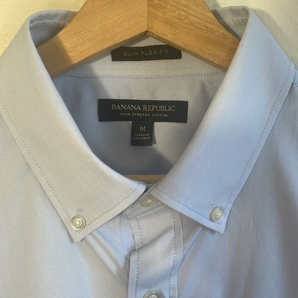 Banana Republic Slim Flex Fit Dress Shirt Medium - Picture 5 of 7